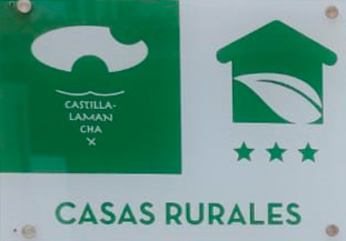 Distintivo Casa Rural 3 Estrellas en Castilla La Mancha